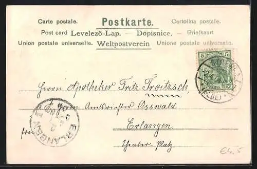 AK Vermenschlichtes Osterküken als Soldat in Uniform