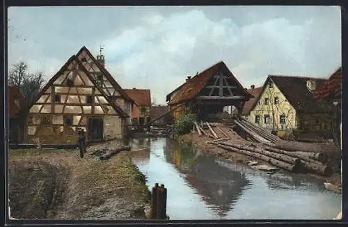 AK Photochromie NR 1887: Pretzfeld, Ortsansicht