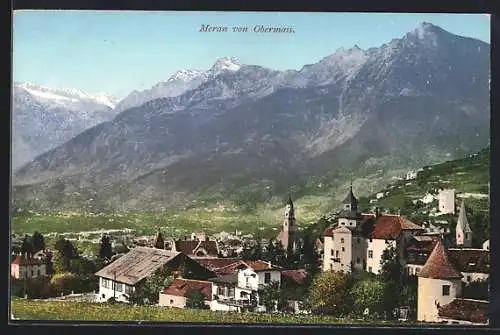 AK Meran, Ort von Obermais aus