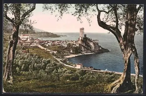 AK Malcesine, Teilansicht am Gardasee