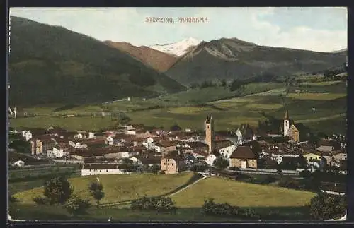 AK Sterzing, Panoramablick gegen die Berge