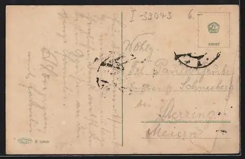 AK Klausen a. E., Teilansicht mit Kirche