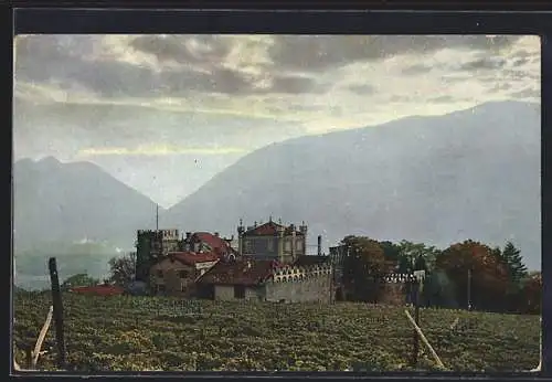 Künstler-AK Photochromie Nr. 3503: Obermais, Schloss Rametz