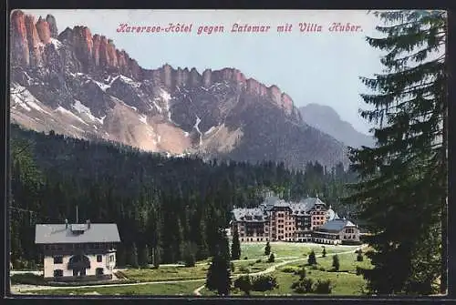 AK Karersee, Hotel u. Villa Huber