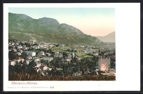 AK Obermais-Meran, Ortsansicht