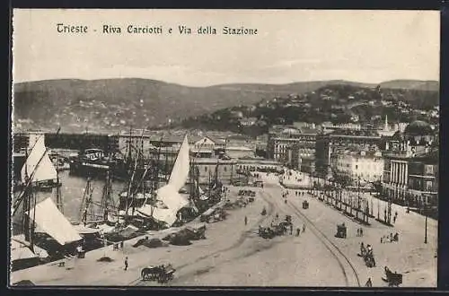 AK Trieste, Riva Carciotti e Via della Stazione