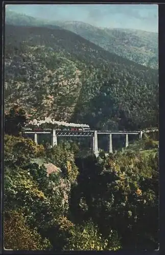 AK Franzensfeste, Eisenbahnbrücke über den Valser Wildbach