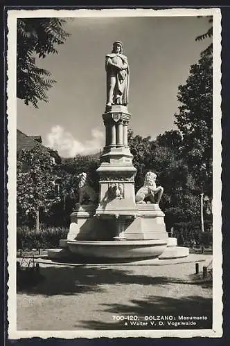 AK Bolzano, Monumento a Walter v. d. Vogelweide