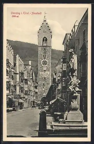 AK Sterzing, Strassenpartie am Zwölferturm