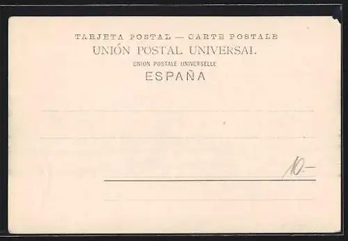 AK San Sebastian, Totalansicht gegen die Berge