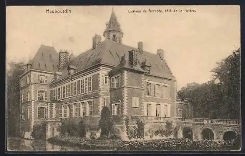 AK Haubourdin, Château de Beaupré, côté de la Rivière