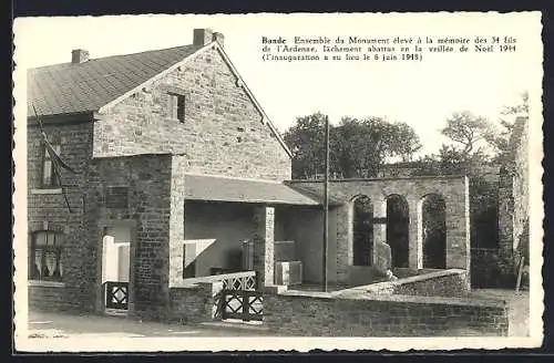 AK Bande, Ensemble du Monument élevé à la mémoire des 34 fils de l`Ardenne