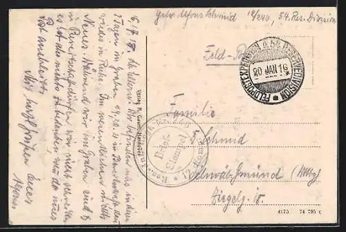 AK Paschendaele, Zerstörte Ortspartie