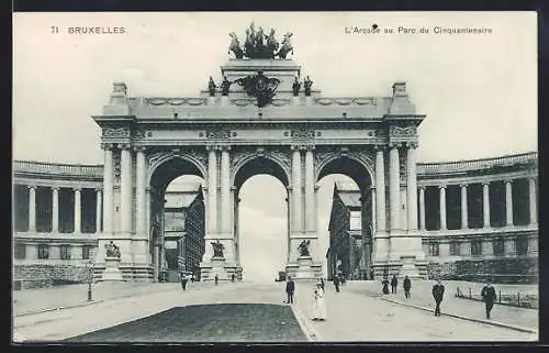 AK Bruxelles, L`Arcade au Parc du Cinquantenaire