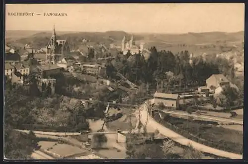 AK Rochefort, Panorama mit Strassenpartie