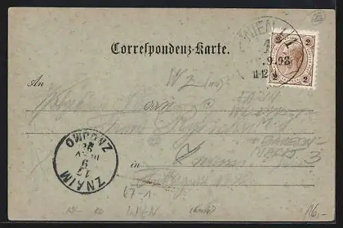 Mondschein-AK Wien, Jubiläums-Ausstellung 1898, Ausstellung Weissenböck & Schwarz