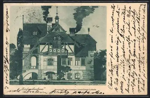 AK Aussig, Allgemeine Deutsche Ausstellung 1903, Einfamilienhaus