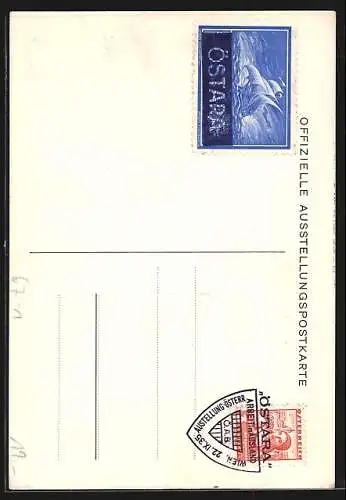 AK Wien, Ausstellung Östara 1935, Österr. Arbeit im Auslande, Globus