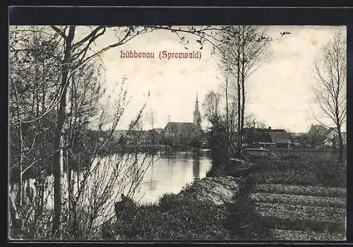 AK Lübbenau /Spreewald, Ortsansicht von der Ferne