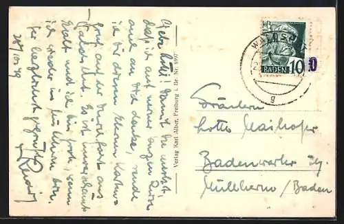 AK Waldshut a. Rh., Kaiserstrasse mit Hotel und Geschäften