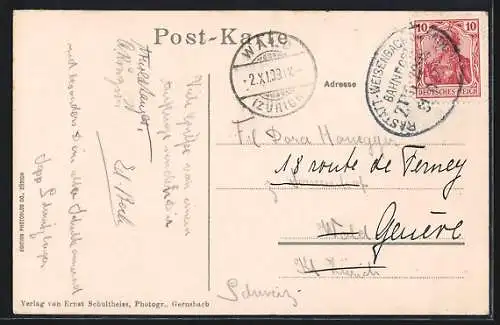 AK Gernsbach, an der Insel