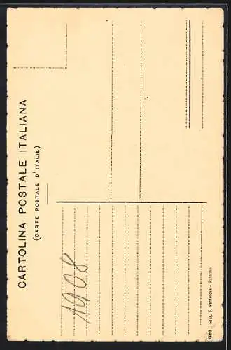 AK Palermo, Quattro Cantoni con via Macqueda, Pferdegespann