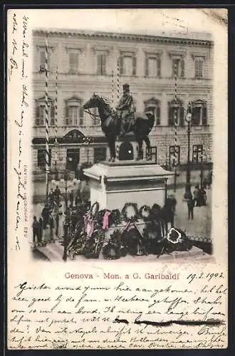 AK Genova, Mon. a G. Garibaldi