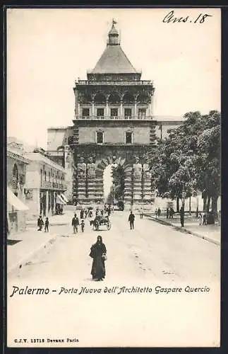 AK Palermo, Porta Nuova dellö`Architetto Gaspare Quercio
