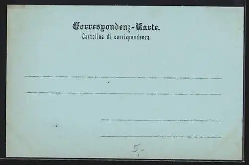 Mondschein-AK Trieste, Stadtansicht über das Wasser gesehen