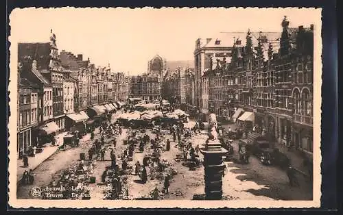 AK Louvain / Leuven, Le vieux marché, De Oude Markt