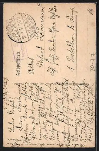 Künstler-AK Soldat drückt sich vor der Arbeit, Soldatenhumor