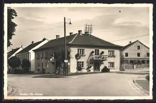 AK Riedau /Ob.-Donau, Ortspartie