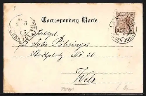 AK Aschach a. Donau, Herrschaftliches Haus, Gesamtansicht