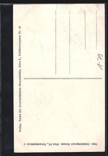 AK Kronprinz Otto von Österreich, Porträt