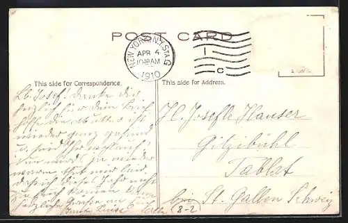 AK New York, Fire Boat in Action, Feuerwehr-Löschboot im Einsatz