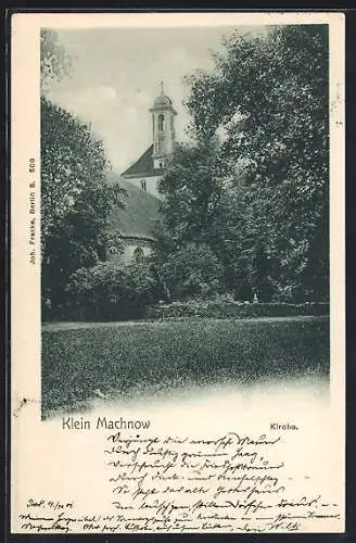 AK Klein Machnow, Blick zur Kirche