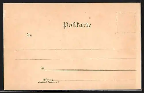 Lithographie Bad Wörishofen, Ansprache des Pfarrers Kneipp und Winterpartie