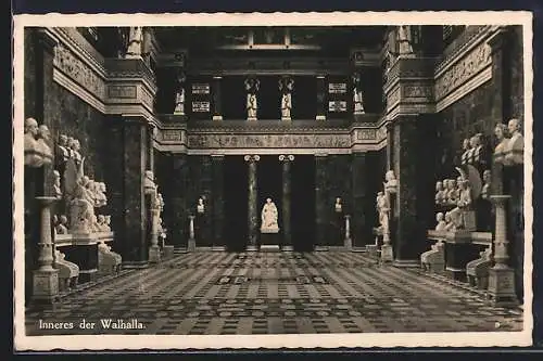 AK Regensburg, Inneres der Walhalla