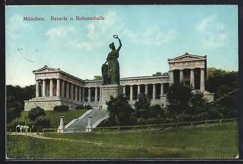 AK München, Bavaria und Ruhmeshalle