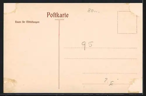 AK München, Blick auf die Frauenkirche