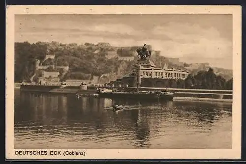 AK Deutsches Eck /Coblenz, Denkmal