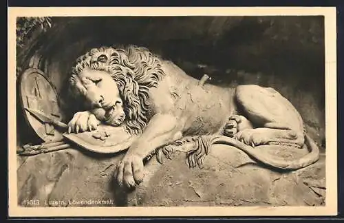 AK Luzern, Löwendenkmal