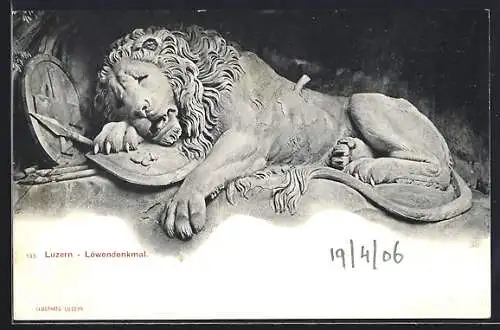 AK Luzern, Löwendenkmal