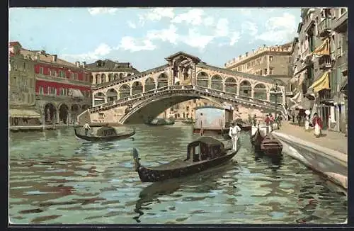 Lithographie Venezia, Ponte de Rialto