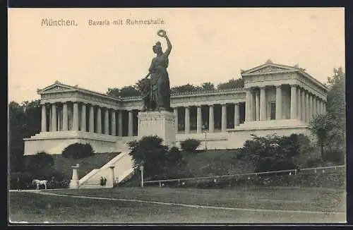 AK München, Bavaria und Ruhmeshalle