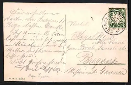 AK München, Bavaria mit Ruhmeshalle