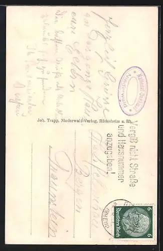 AK Rüdesheim, Nationaldenkmal Niederwald