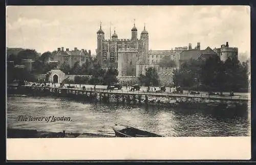 AK London, Tower, Panorama aus der Vogelschau