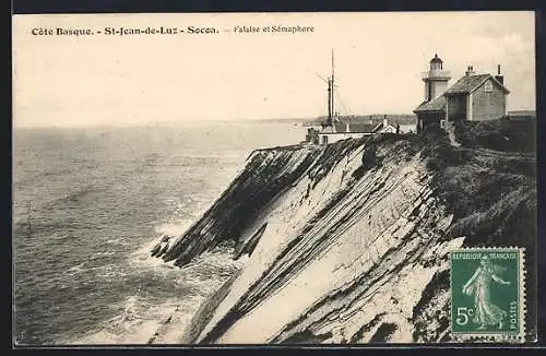 AK St-Jean-de-Luz, Socoa, Falaise et Sémaphore, Leuchtturm