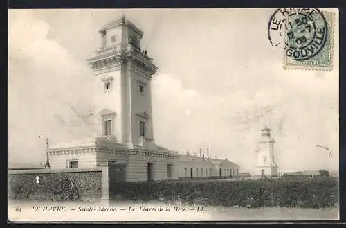 AK Le Havre, Sainte-Adresse, Les Phares de la Hève